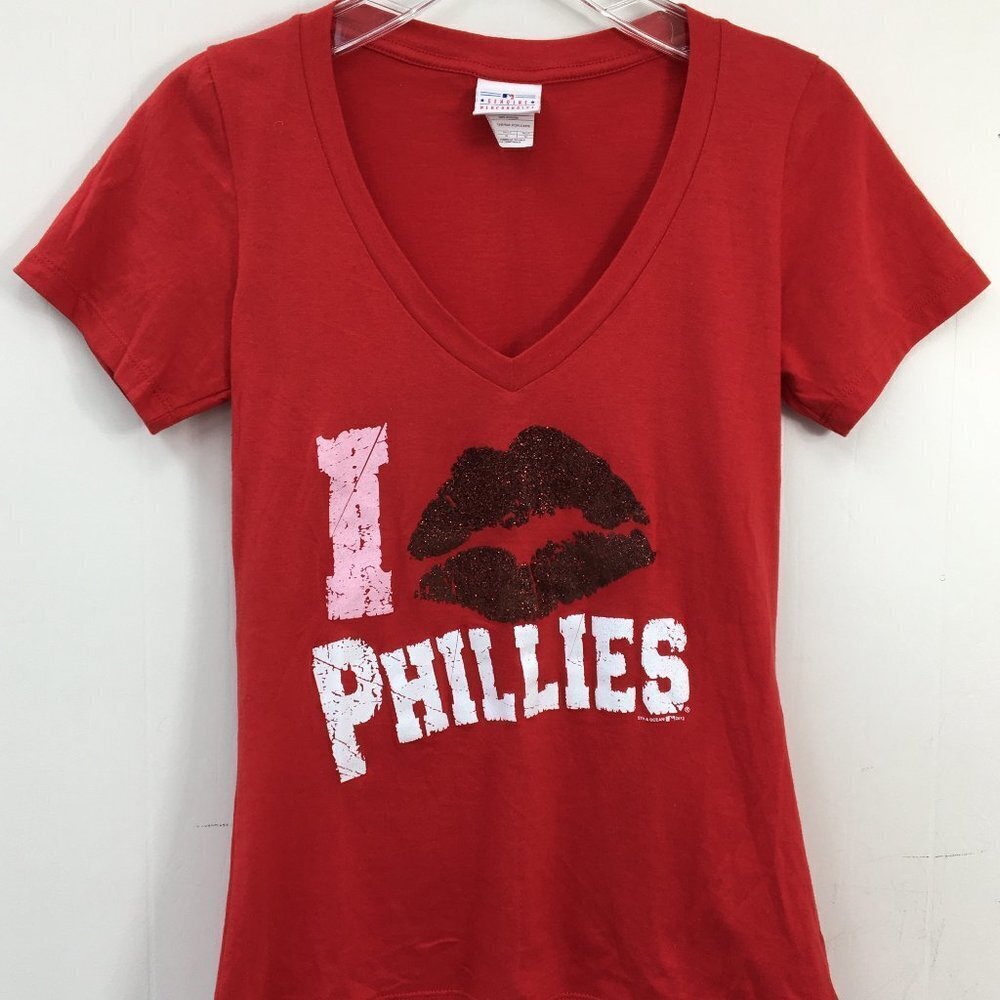 Philadelphia Phillies Women's Jersey and Shirt Top Bundle Size S/M GREAT - Picture 7 of 11